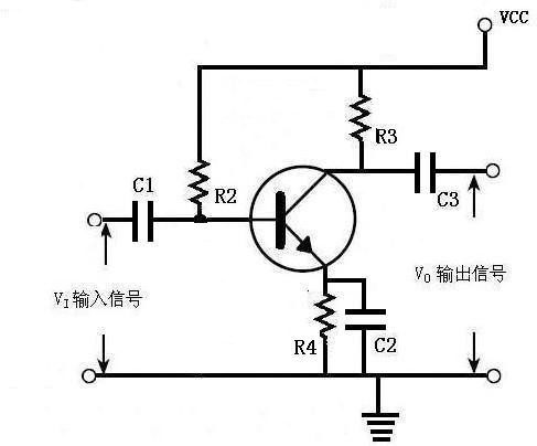 带电流反馈的三极管基极偏压电路