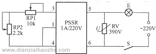 PSSR参数固态继电器做的调光电路