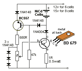 镍镉电池充电器（极性检测、恒流充电）
