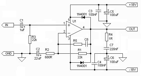 TDA2030 - 14W单芯片功率放大器