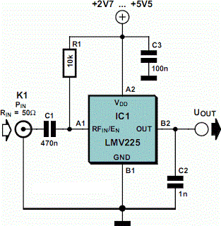 LMV225线性射频功率计