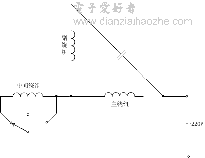 电容式单相电机接线图
