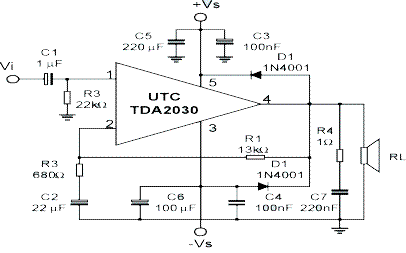 TDA2030音频功放集成电路