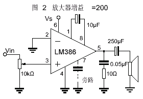 LM386音频功率放大集成电路