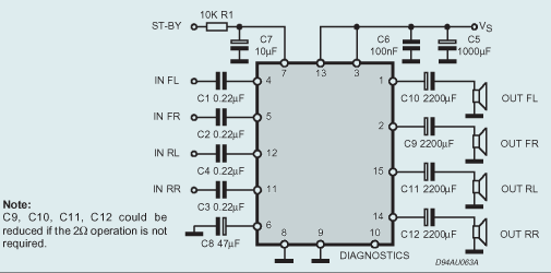 tda7375典型应用电路