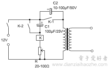 继电器逆变电源电路
