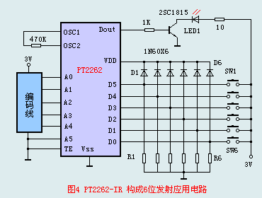 PT2262/PT2272红外遥控集成电路