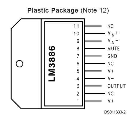 LM3886功放集成电路简介