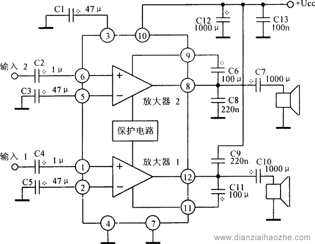 TA7240功放应用电路