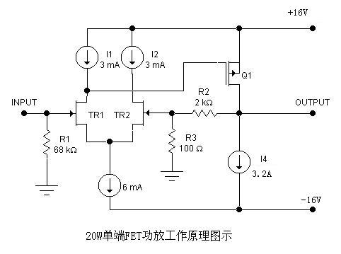 工作稳定的单端FET纯甲类功放