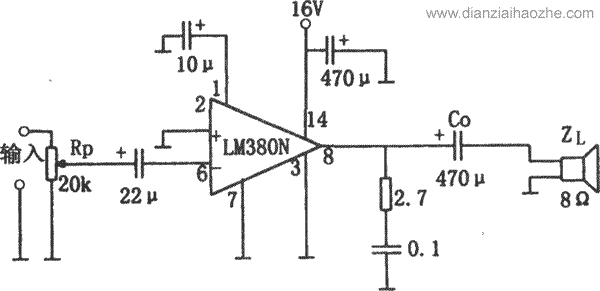 LM380功放电路图