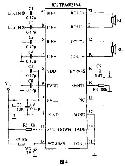 用TDA2822M制作小功率有源音箱