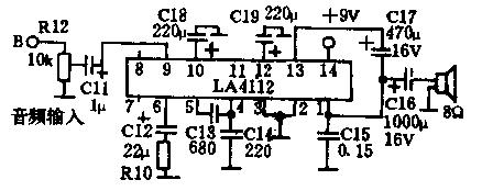 LA4112音频放大集成电路