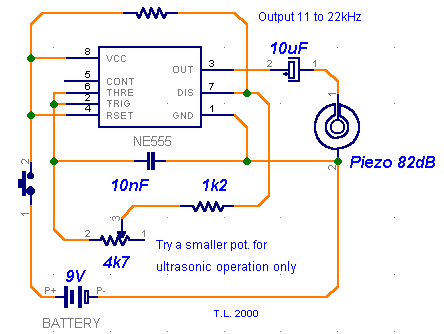 超声波撵狗器