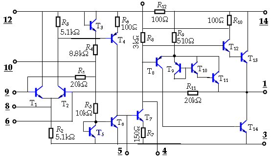 LA4100/4101/4102 内部电路