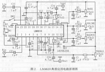 LM4610典型应用电路