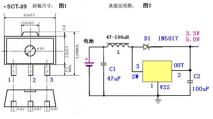 BL8505外形SOT-89封装尺寸