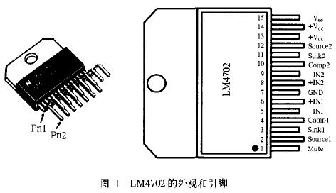 图1 LM4702的外观和引脚