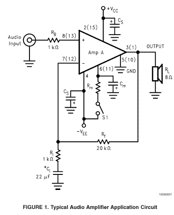 LM4766集成电路OCL接法