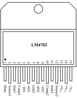 LM4702功放IC管脚功能