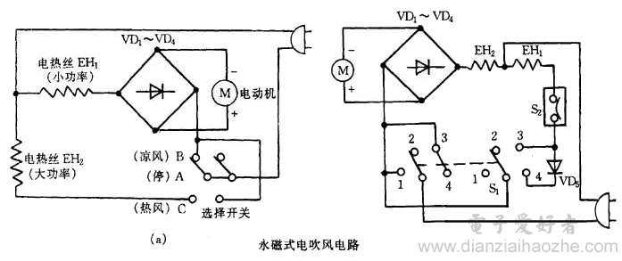 飞科电吹风接线图图片