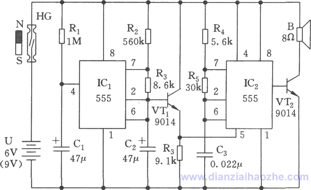 模拟警笛声电路