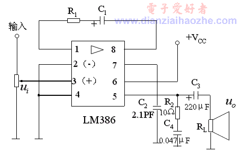 LM386外部接线图