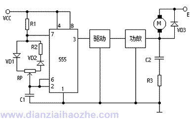 555直流电机调速驱动电路
