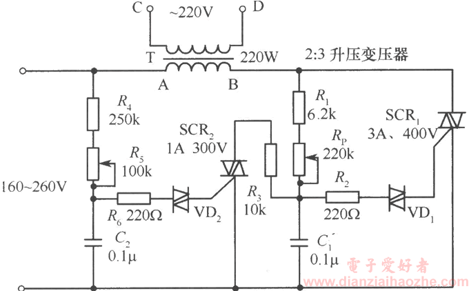 升压型可控硅交流稳压器