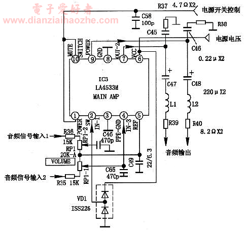 LA4533M典型应用电路
