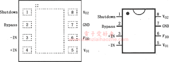 LM4902单声道电桥音频功率放大器