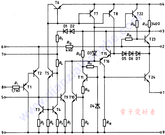 TDA1037内部电路