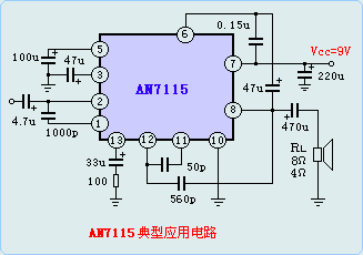 AN7115典型应用电路