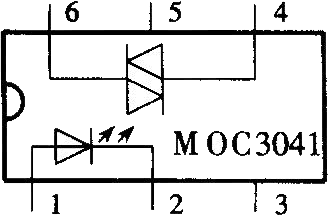 光电耦合器MOC3041管脚功能