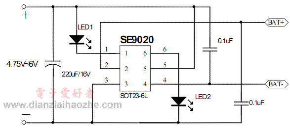 SE9020锂电池充电控制芯片