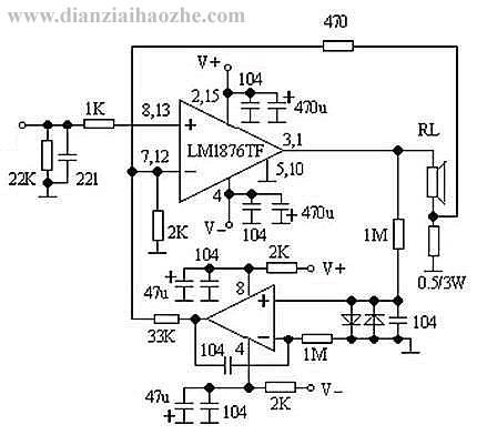 lm1876功放电路