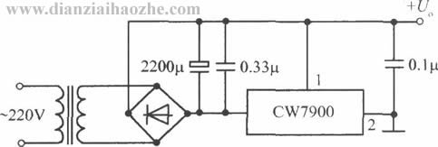 CW7900，CW1468／1568，CW1469／1569与CW1463/1563系列电源IC应用电路