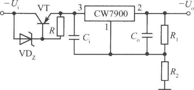 CW7900构成的高输入-高输出电压集成稳压电源电路