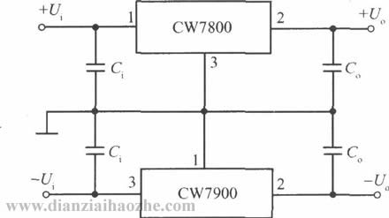 CW7900应用电路图集，与CW7800构成的正负电源电路