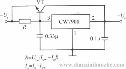 CW7900三端稳压器多种应用电路