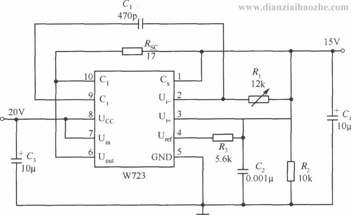 W723稳压器应用电路系列之二