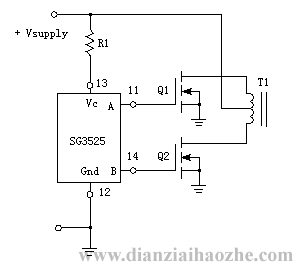 SG3525直接驱动MOSFET