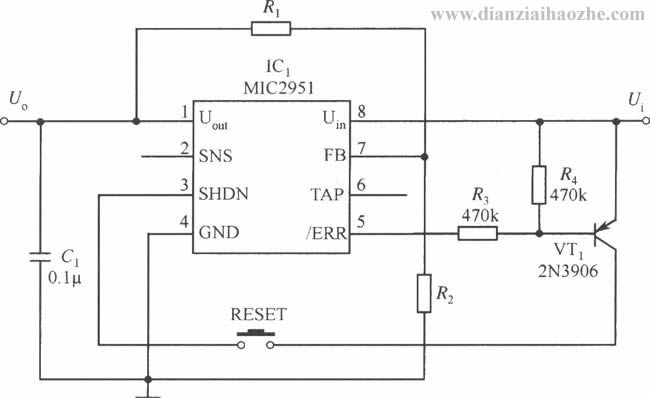 MIC2951多种应用电路-限流，指示等