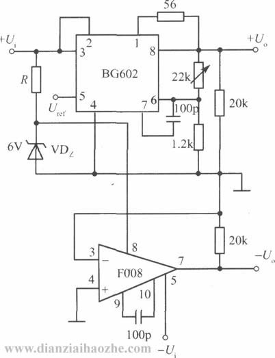 BG602组成的恒流源、稳压、功能扩展稳压电路