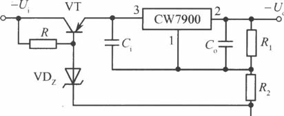 CW7900构成的高输入-高输出电压集成稳压电源电路