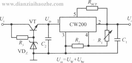 CW200扩流稳压等应用电路