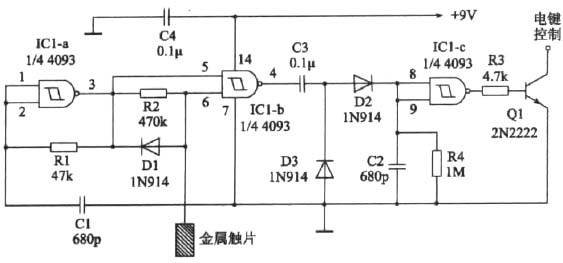 单金属片触摸开关；电阻桥触摸开关