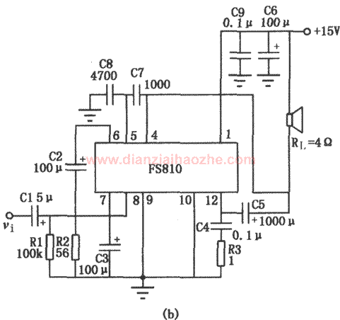 FS810音频功率放大集成电路