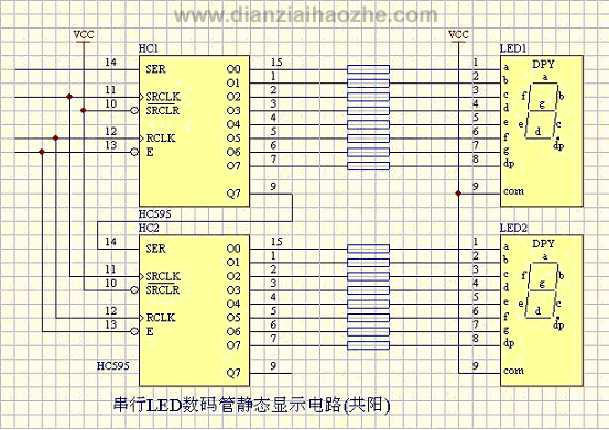 LED数码管显示驱动电路图集