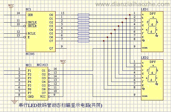 LED数码管显示驱动电路图集